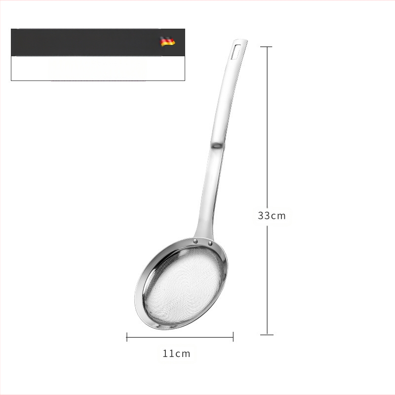 304 nerūdijančio plieno aliejaus grotelės nugriebtuvas aliejaus šaukštas sojų pieno filtro ekranas virtuvės kepimui buitinės sultys šlako sietelis mažas sietelis