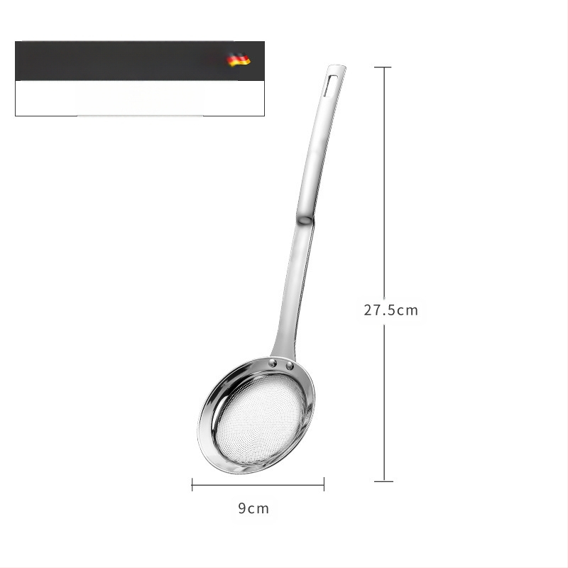 304 nerūdijančio plieno aliejaus grotelės nugriebtuvas aliejaus šaukštas sojų pieno filtro ekranas virtuvės kepimui buitinės sultys šlako sietelis mažas sietelis