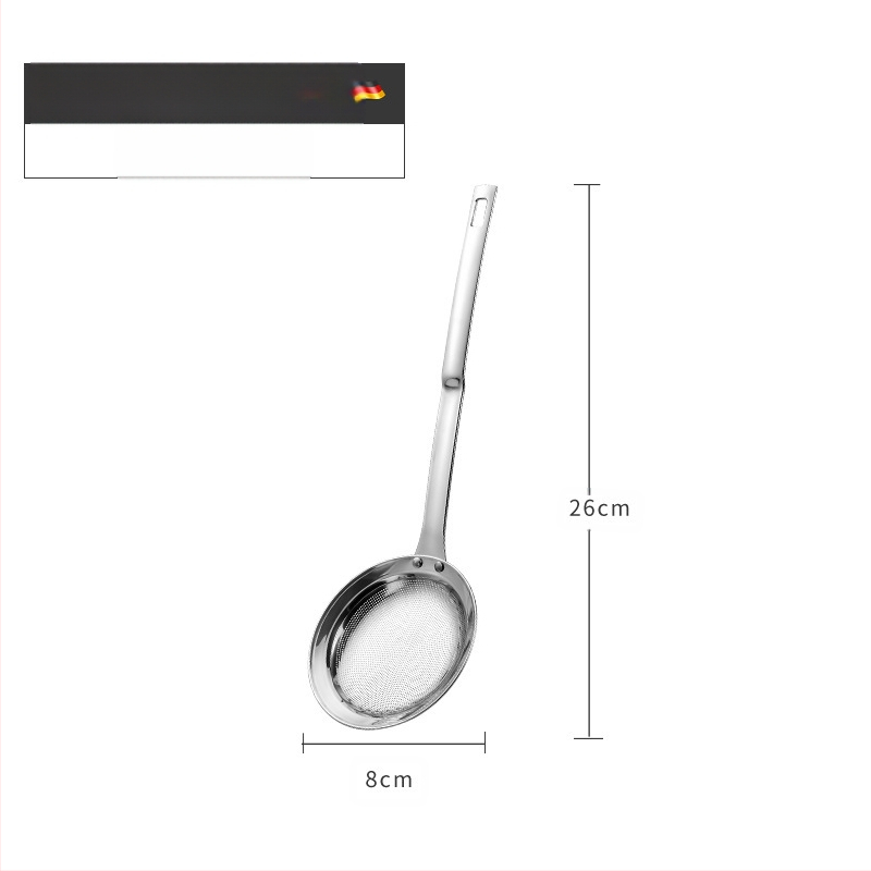 304 nerūdijančio plieno aliejaus grotelės nugriebtuvas aliejaus šaukštas sojų pieno filtro ekranas virtuvės kepimui buitinės sultys šlako sietelis mažas sietelis