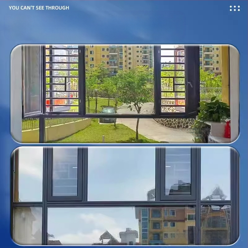 Αντηλιακή μεμβράνη θερμομόνωσης, αυτοκόλλητο γυαλιού παραθύρου, αντιηλιακή, σκίαση μπαλκονιού, μονόδρομη μεμβράνη προστασίας από τον ήλιο