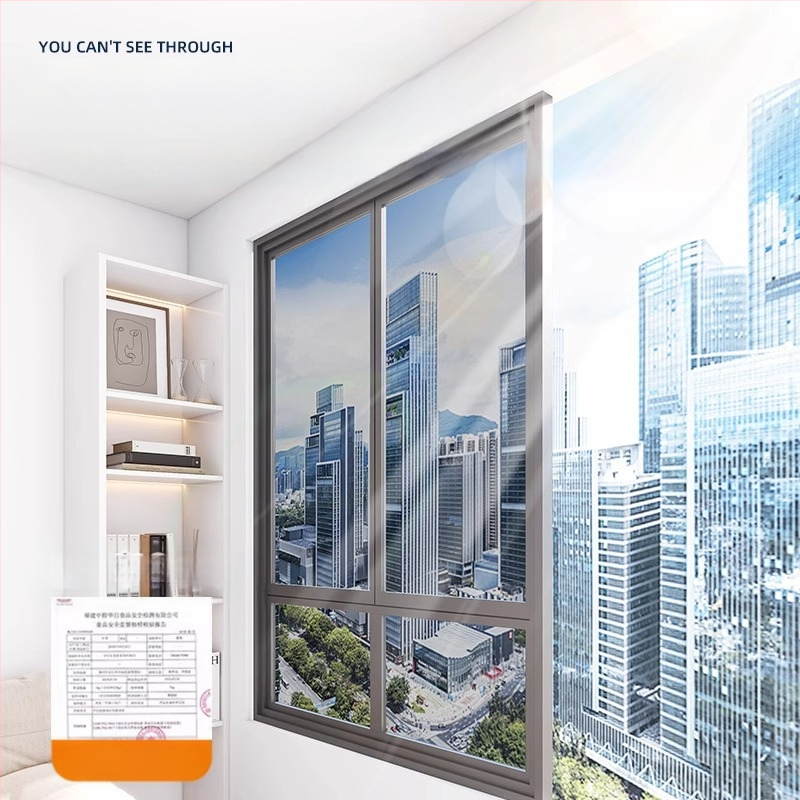 Αντηλιακή μεμβράνη θερμομόνωσης, αυτοκόλλητο γυαλιού παραθύρου, αντιηλιακή, σκίαση μπαλκονιού, μονόδρομη μεμβράνη προστασίας από τον ήλιο