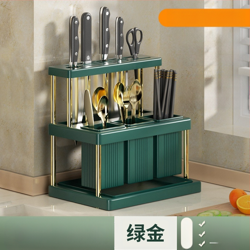 Populaarne noahoidja, söögipulkade toru, multifunktsionaalne köögiriiul, nugade ja kahvlite hoiuriiul