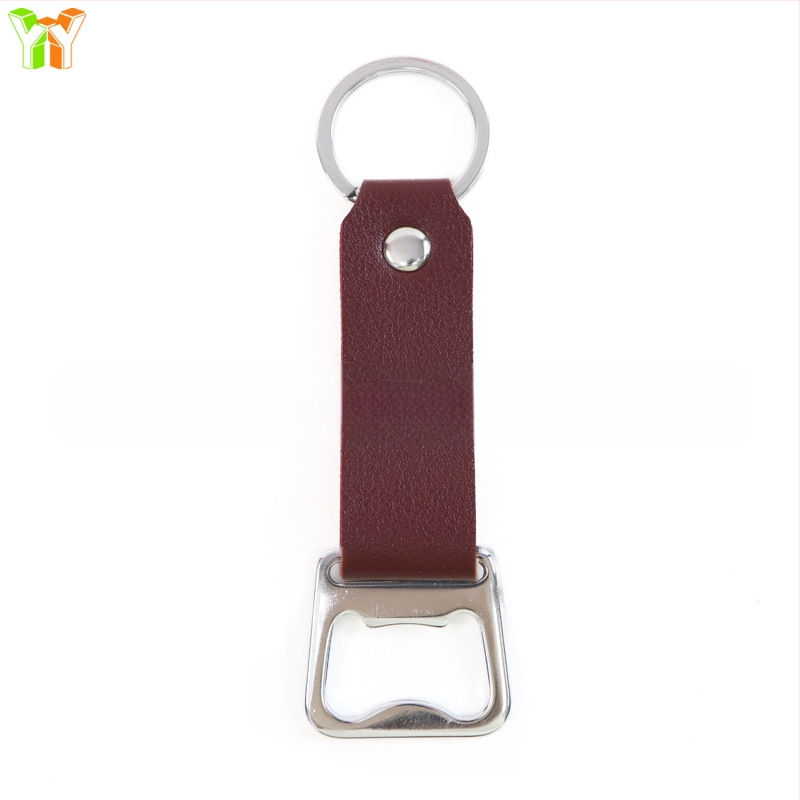 на склад преносим ключодържател за отварачка за бутилки, обикновен капак за бира, отвертка от неръждаема стомана, ръчен отварачка за бутилки за вино от изкуствена кожа