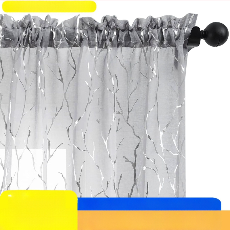 Tarpvalstybinė užsienio prekyba, parduodanti „Amazon“ meno šakos grūdus, karšto sidabro užuolaidų langų ekraną, apdailintą dėvėjimo strypo užuolaidas.