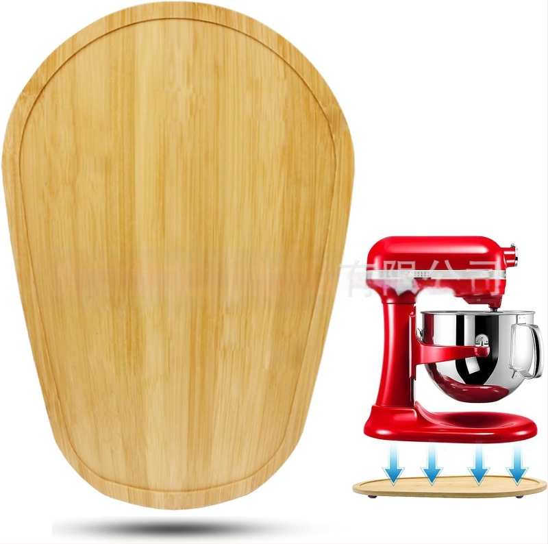 Bambusa blendera slīdnis koka blendera pamatne sadzīves tehnikas pamatnes paplāte vienkāršs koka bīdāms statīvs