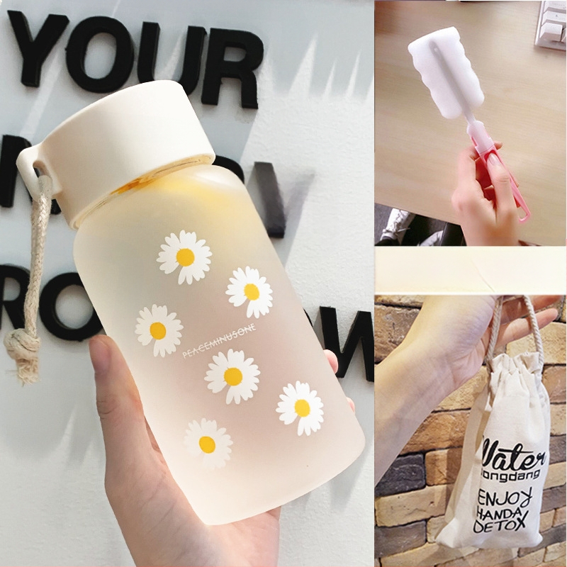 Чаша за вода за жени, матирано стъкло, семпла, свежа, сладка, преносима, креативна, персонализирана, модерна чаша за момиче Мори