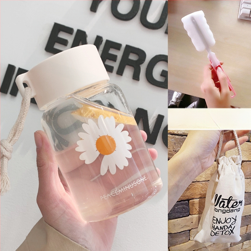 Чаша за вода за жени, матирано стъкло, семпла, свежа, сладка, преносима, креативна, персонализирана, модерна чаша за момиче Мори