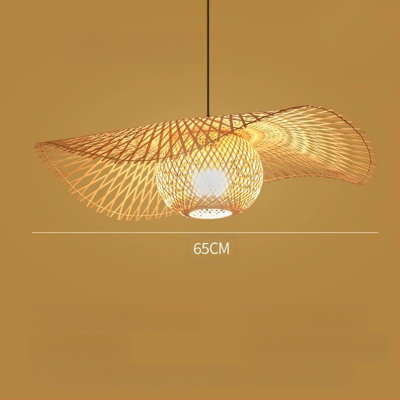 Bambusz csillár, bambusz művészet, zen teaszoba, kínai étterem, otthoni elhelyezés, japán, rattan, lámpa, retró, kreatív, művészet, lámpaernyő