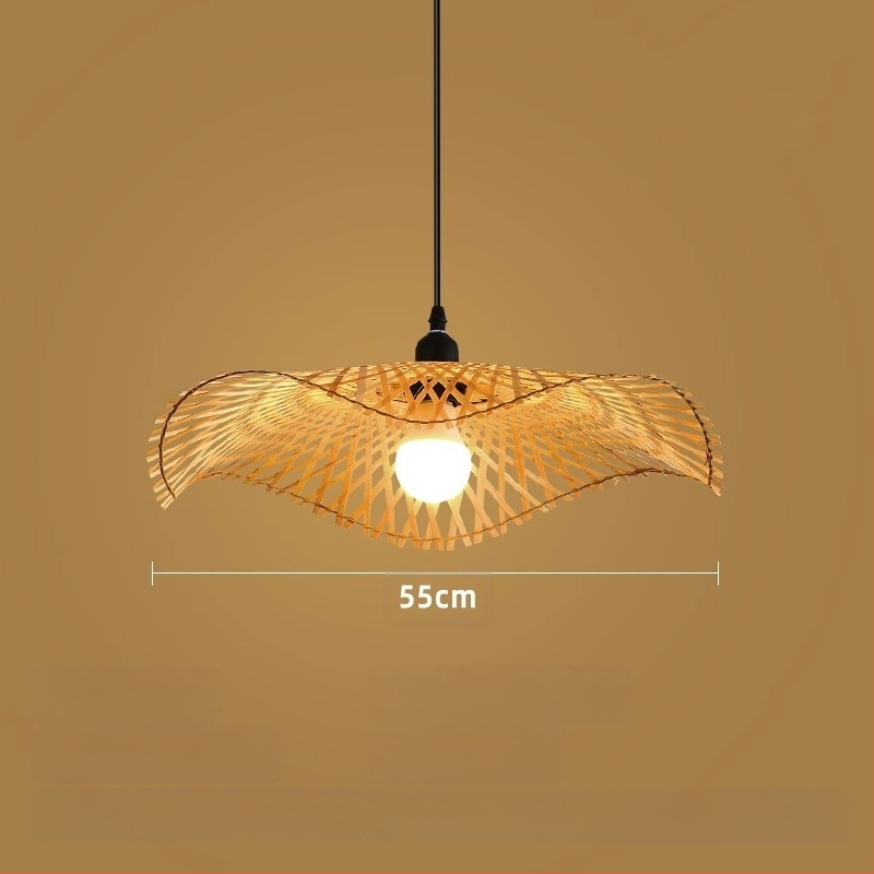 Bambusz csillár, bambusz művészet, zen teaszoba, kínai étterem, otthoni elhelyezés, japán, rattan, lámpa, retró, kreatív, művészet, lámpaernyő