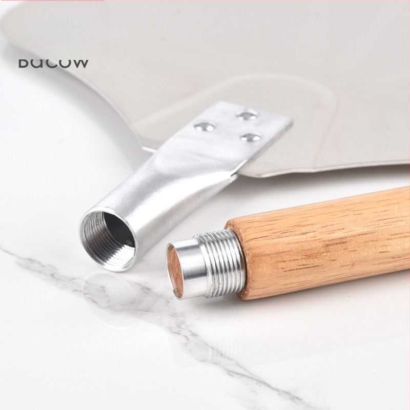 Küpsetusriistad eemaldatava käepidemega spiraalmustriga 12-tolline pitsalabidas alumiiniumist labidas pitsaülekandelabidas puidust käepidemega pitsalabidas