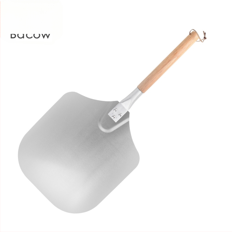 Küpsetusriistad eemaldatava käepidemega spiraalmustriga 12-tolline pitsalabidas alumiiniumist labidas pitsaülekandelabidas puidust käepidemega pitsalabidas