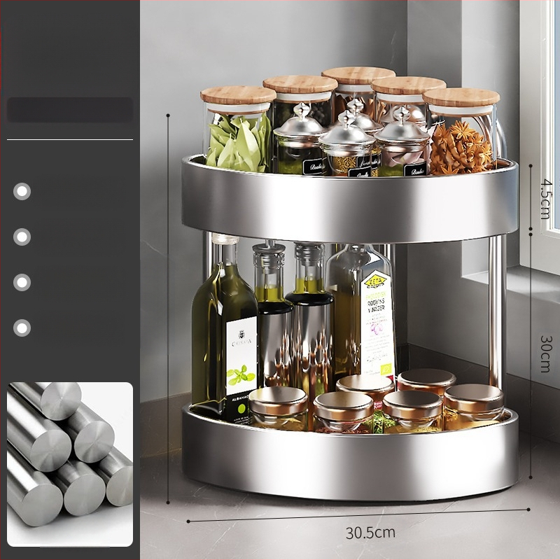Roostevabast terasest köögimaitseainete hoiuriiul lauale, multifunktsionaalne kitsas maitseainepudel, maitseaineõli, soolakaste, äädika hoiuriiul