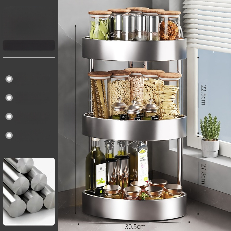 Roostevabast terasest köögimaitseainete hoiuriiul lauale, multifunktsionaalne kitsas maitseainepudel, maitseaineõli, soolakaste, äädika hoiuriiul