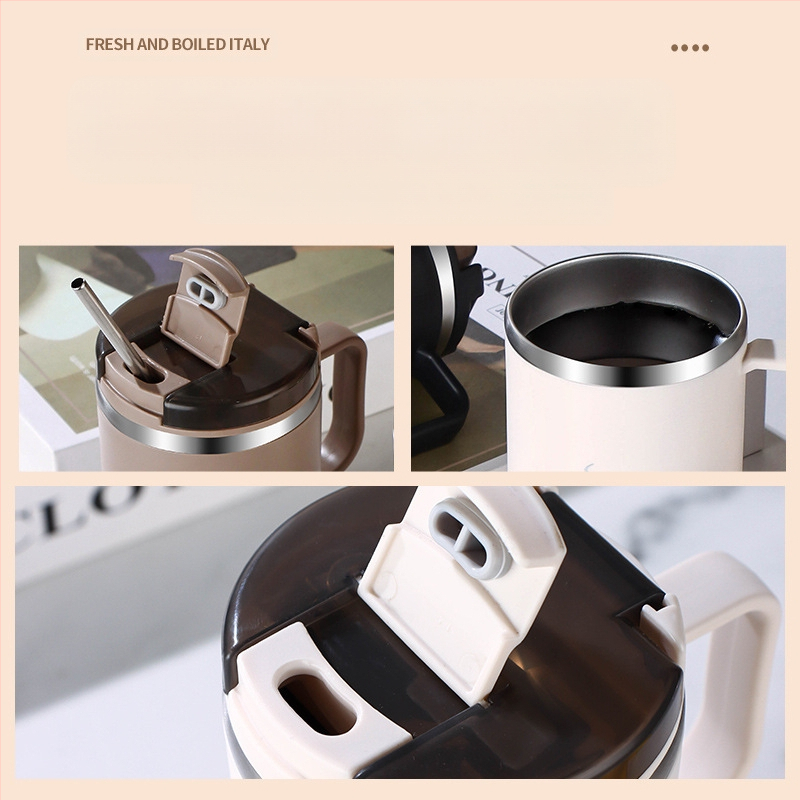 Piiriülene kuummüügis kruus, väärtuslik õlgtass, roostevabast terasest kohvitass, kaasaskantav mugav tee- ja veeeralduskruus