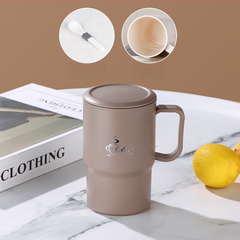 Piiriülene kuummüügis kruus, väärtuslik õlgtass, roostevabast terasest kohvitass, kaasaskantav mugav tee- ja veeeralduskruus