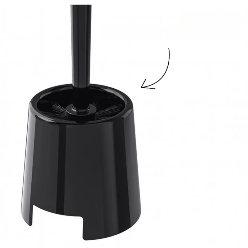 „Bemun“ tualetinis šepetys ir šepečių dėžutė, buitinis minkštų plaukų tualetinis šepetys, juodas, baltas klinkerio valymo šepetys, kostiumas