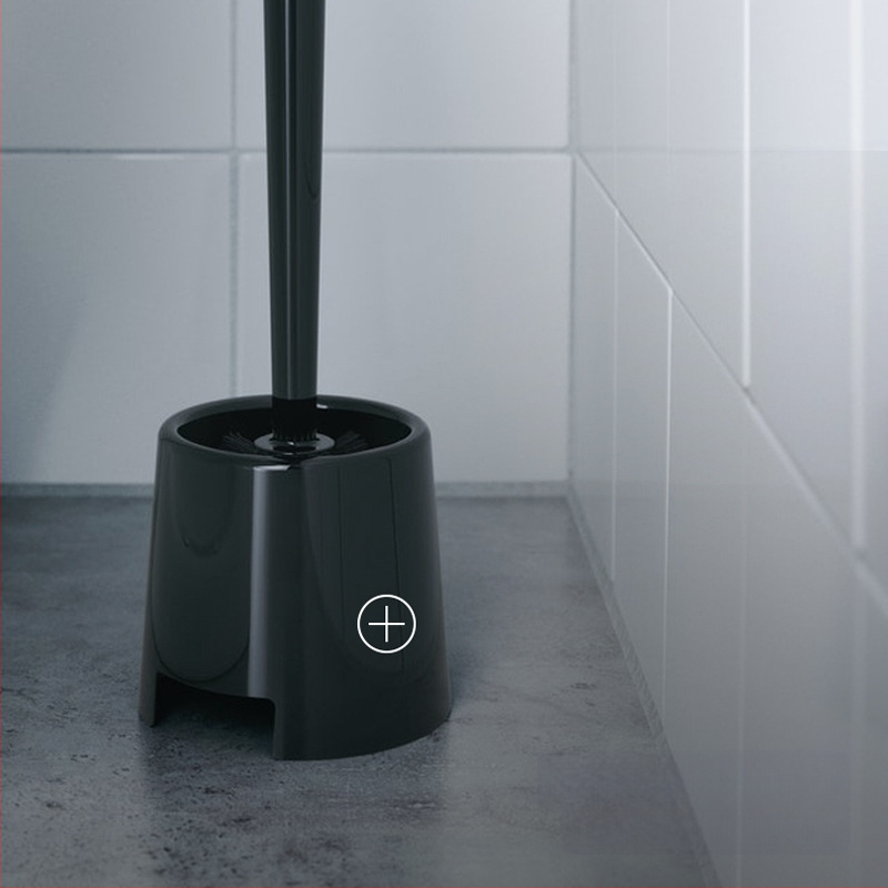 „Bemun“ tualetinis šepetys ir šepečių dėžutė, buitinis minkštų plaukų tualetinis šepetys, juodas, baltas klinkerio valymo šepetys, kostiumas