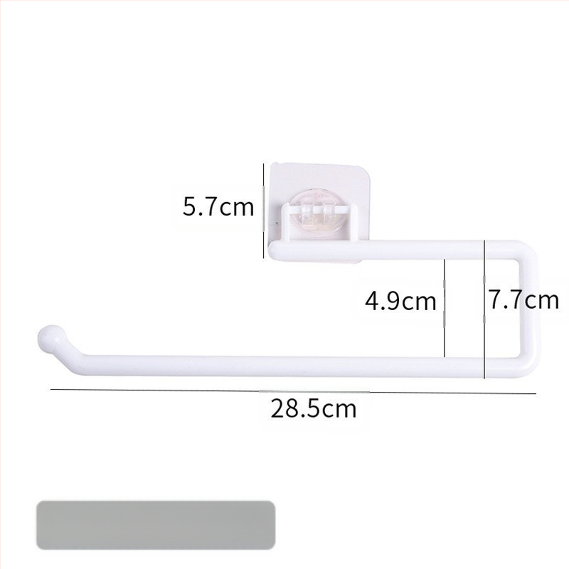 Virtuvinių servetėlių laikiklis be perforatorių, spintelės popieriaus ritinėlių laikymo lentynėlė, virtuvinių servetėlių plastikinės plėvelės lentynėlė