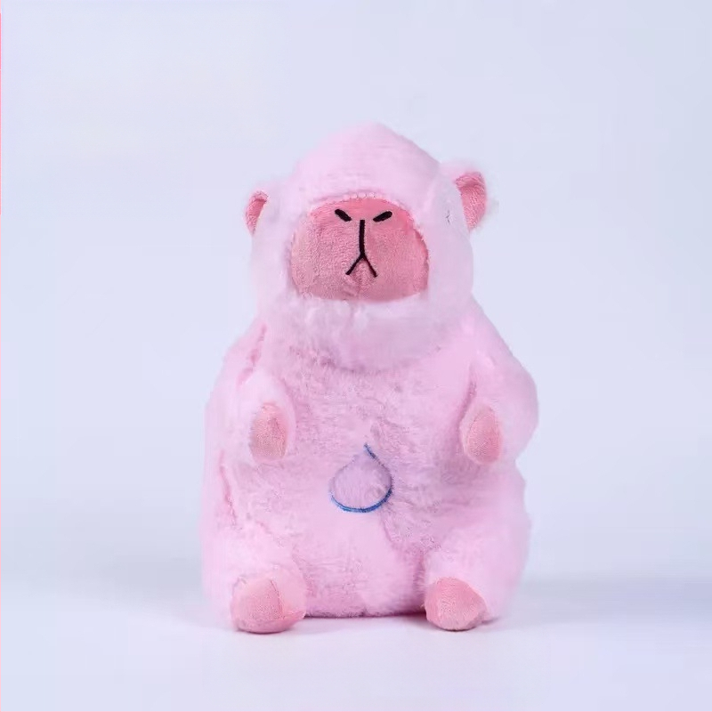 Új, határokon átnyúló, légző állatos, kapibara plüss játékbaba, zene, világító babajáték nagykereskedelem