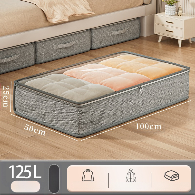 Voodipesukast majapidamisriiete tekkkangast Organker läbipaistev kokkupandav hoiukast voodipesukott