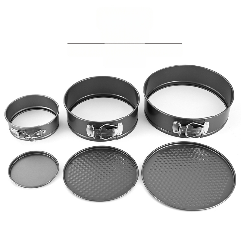 4-7-9 kerek tortaforma zárcsatos élő aljú sütőforma szénacél sütőforma torta sütőforma