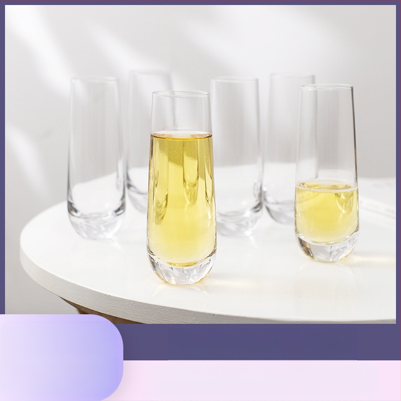 Гореща разпродажба на Amazon, чаша за шампанско без дръжки, тънка чаша за пенливо вино, висококачествена чаша за пенливо вино, бар, коктейлна чаша