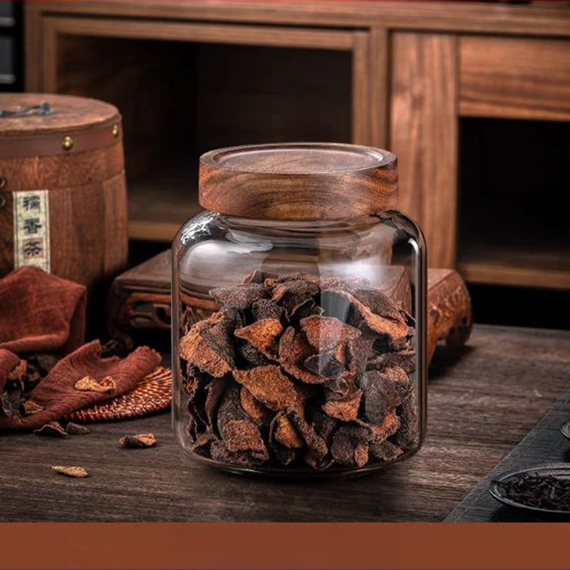 Perikarpiumi säilituspurgi kuivatamine, spetsiaalne suur kõrge borosiilikaatklaasist suletud purk, tee- ja ravimipurk, niiskuskindel säilituspudel