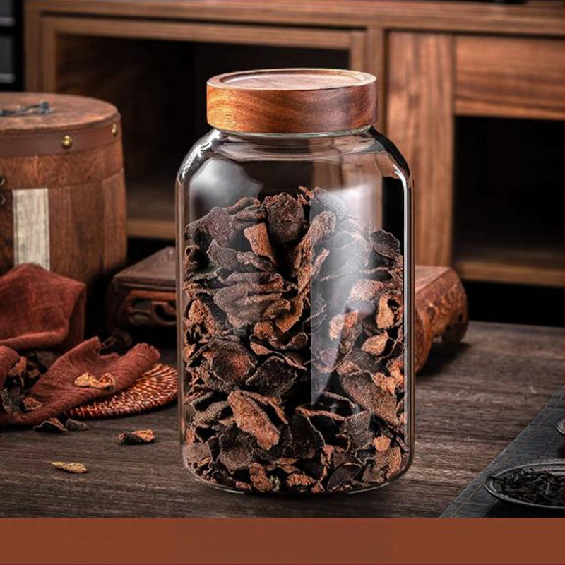 Perikarpiumi säilituspurgi kuivatamine, spetsiaalne suur kõrge borosiilikaatklaasist suletud purk, tee- ja ravimipurk, niiskuskindel säilituspudel