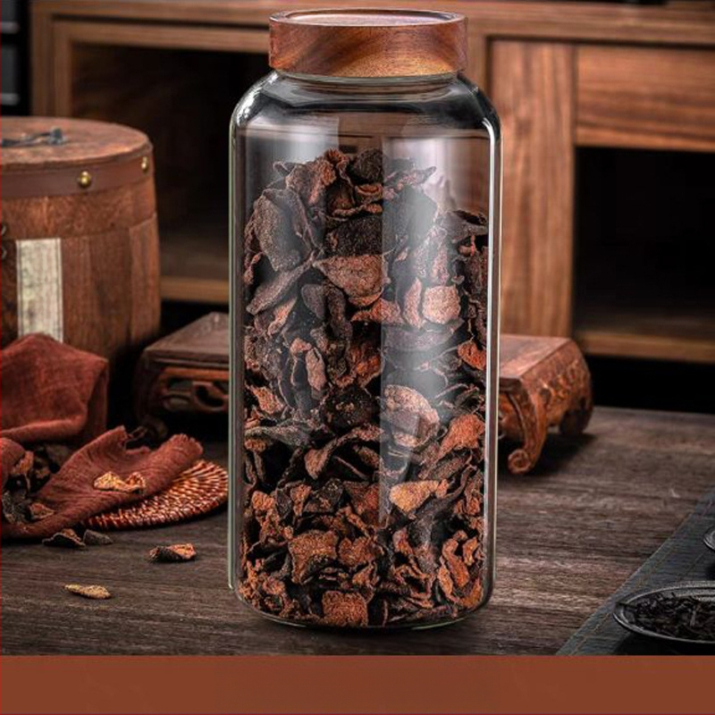 Perikarpiumi säilituspurgi kuivatamine, spetsiaalne suur kõrge borosiilikaatklaasist suletud purk, tee- ja ravimipurk, niiskuskindel säilituspudel