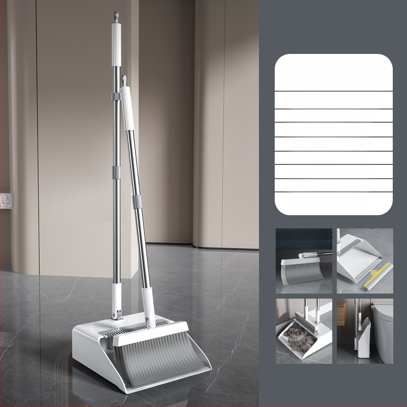 Šluota, šiukšlių semtuvėlis, kombinuotas buitinis šluotas, nelimpantis plaukų paviršius, sulankstoma šluota, didelis aliuminio lydinio šiukšlių kastuvas