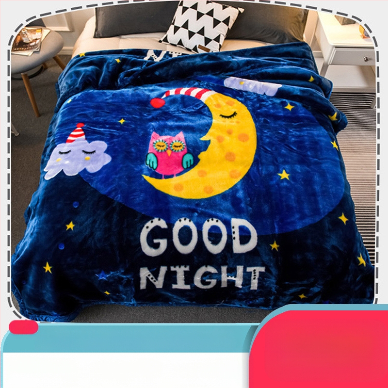 „Lashall“ vilnonė žieminė sutirštinta flanelinė šilta antklodė vienviečiam asmeniui bendrabučio studentui koralų flanelinė