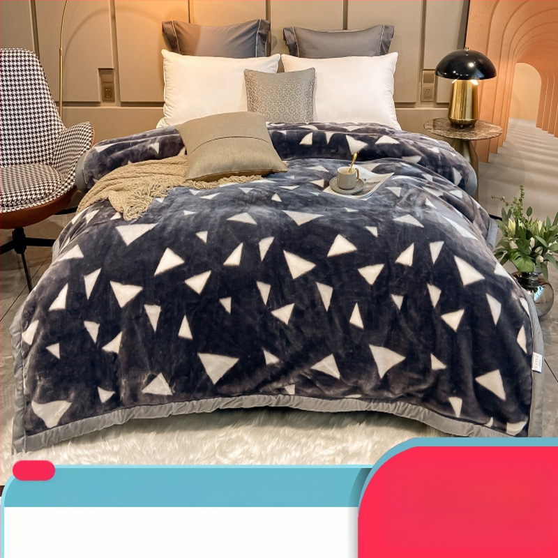 „Lashall“ vilnonė žieminė sutirštinta flanelinė šilta antklodė vienviečiam asmeniui bendrabučio studentui koralų flanelinė