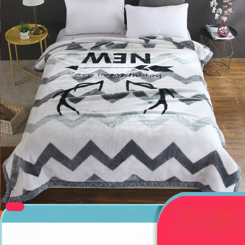 „Lashall“ vilnonė žieminė sutirštinta flanelinė šilta antklodė vienviečiam asmeniui bendrabučio studentui koralų flanelinė