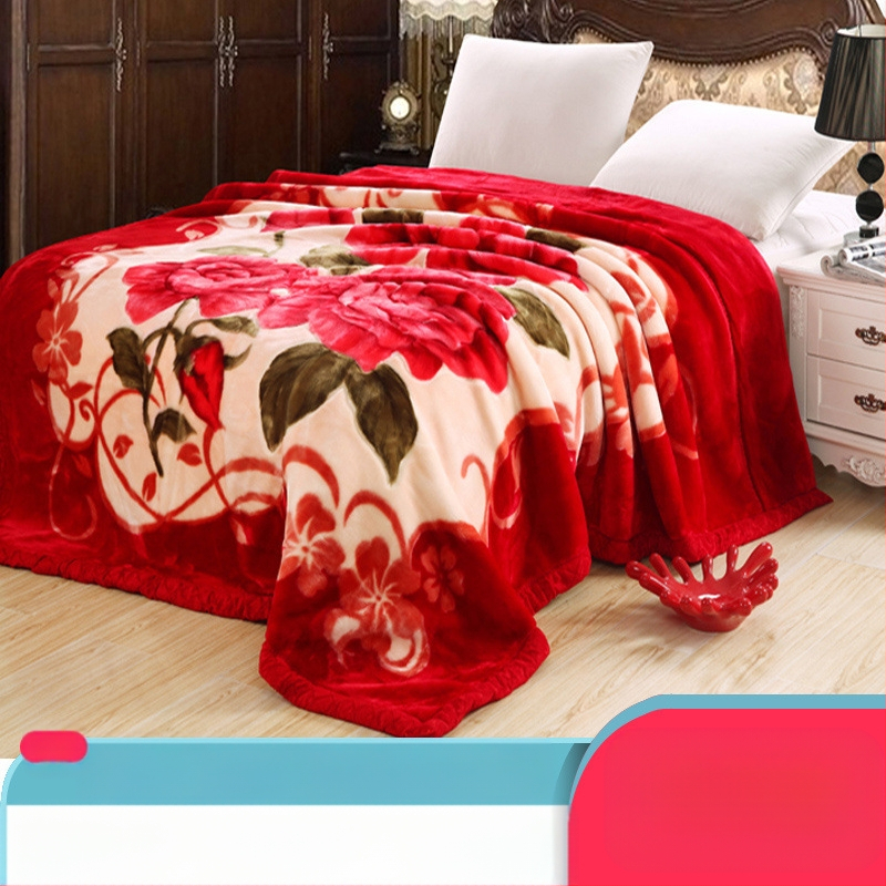 „Lashall“ vilnonė žieminė sutirštinta flanelinė šilta antklodė vienviečiam asmeniui bendrabučio studentui koralų flanelinė