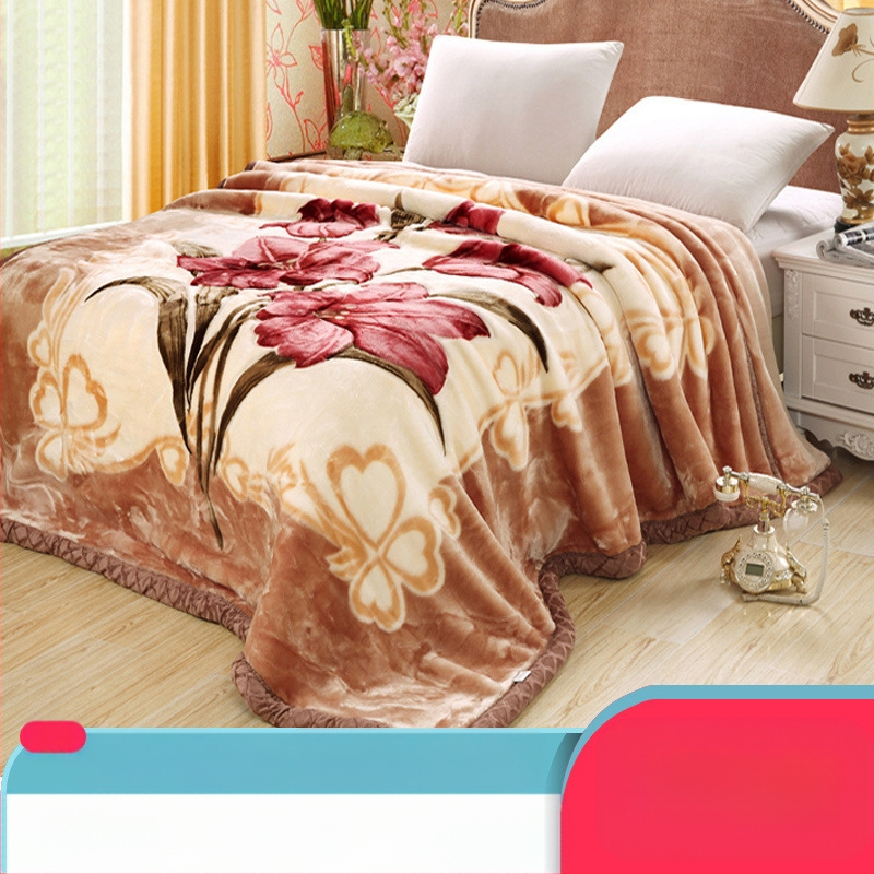 „Lashall“ vilnonė žieminė sutirštinta flanelinė šilta antklodė vienviečiam asmeniui bendrabučio studentui koralų flanelinė