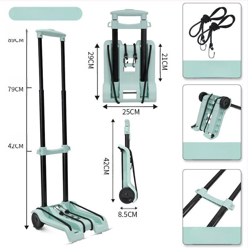 Pažljivo odabrana kolica za kućanstvo, kolica za brzu dostavu, sklopiva prikolica za rukovanje teretom, kolica za kupovinu, kolica za prtljagu
