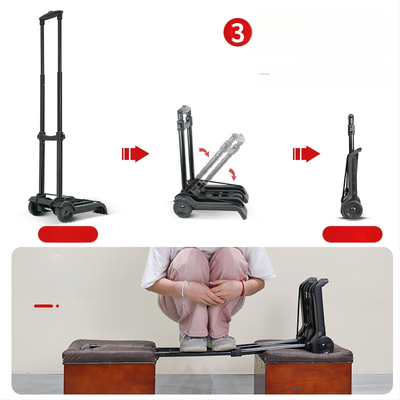 Pažljivo odabrana kolica za kućanstvo, kolica za brzu dostavu, sklopiva prikolica za rukovanje teretom, kolica za kupovinu, kolica za prtljagu