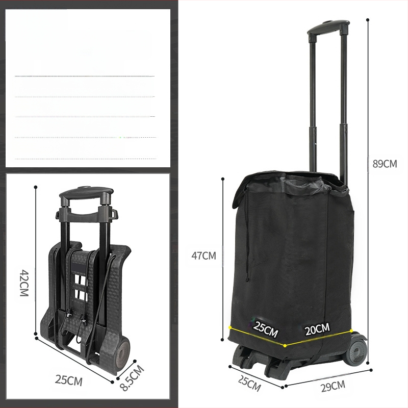 Pažljivo odabrana kolica za kućanstvo, kolica za brzu dostavu, sklopiva prikolica za rukovanje teretom, kolica za kupovinu, kolica za prtljagu