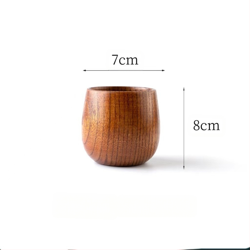 Hulgimüük loominguline naturaalne puidust väike kõhukruus vana värviga klassikaline Ziziphus Spinosae puidust tass restorani majapidamise Ziziphus puidust teekruus