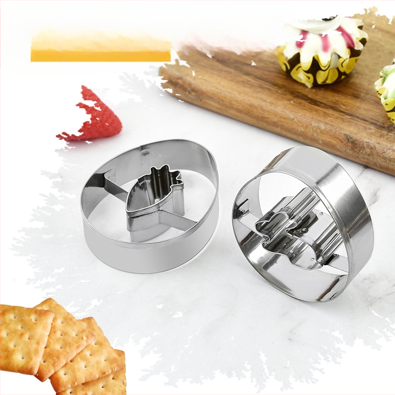 „Amazon“ 9 dalių Velykų zuikio glaisto sausainių formų rinkinys, mielas animacinių filmukų sausainių kepimo formų rinkinys