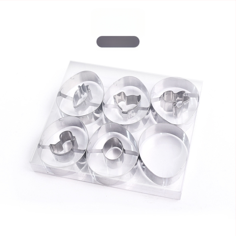 „Amazon“ 9 dalių Velykų zuikio glaisto sausainių formų rinkinys, mielas animacinių filmukų sausainių kepimo formų rinkinys