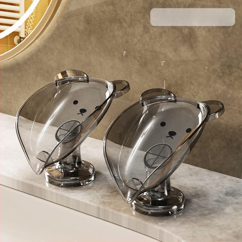 Σαπουνιέρα χωρίς τρυπάνι για πάγκο, οικιακή ελαφριά πολυτελής βεντούζα, σαπουνοθήκη μπάνιου, σαπουνοθήκη μπάνιου, ράφι αποθήκευσης μπάνιου