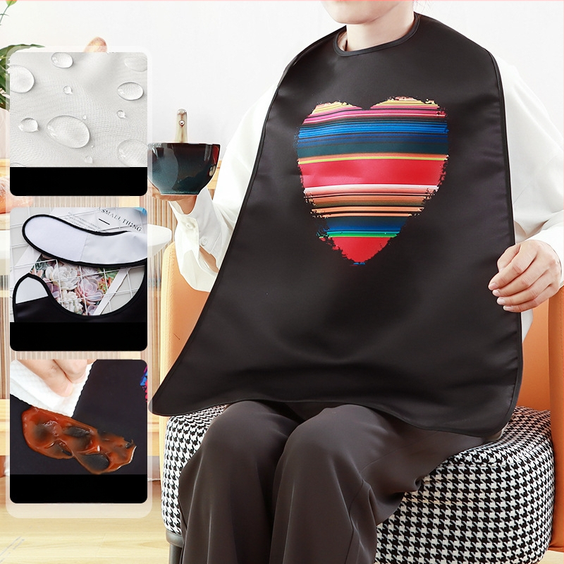 Лигавник за хранене за възрастни, устойчив на масло, устойчив на пръски, специален лигавник за гореща тенджера с ориз, персонализиран лигавник за възрастни, водоустойчив, моден гащеризон