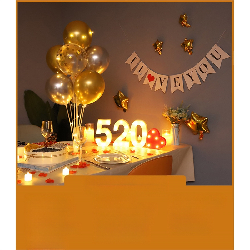 Gimtadienio Qixi atminimo dienos scenos dekoravimas Staigmenos pasiūlymas Meilužio dienos vakarienė žvakių šviesoje Romantiško stalo dekoravimas Plaukiojanti kolona