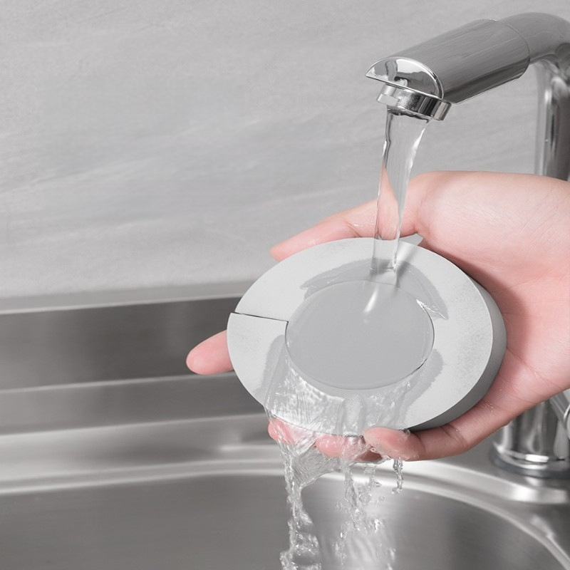 Új PVA nedvszívó szivacs, kerek, vízcsepp alakú törlőkendő, vízkőmentesítő műtárgy konyhai és fürdőszobai tisztításhoz és csaptelep törléséhez