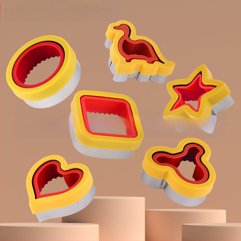 Taskuvõileiva lõikevorm võileiva-leiva vorm röstsaia küpsise vorm puu- ja köögivilja lõikenuga reljeefvormi komplekt