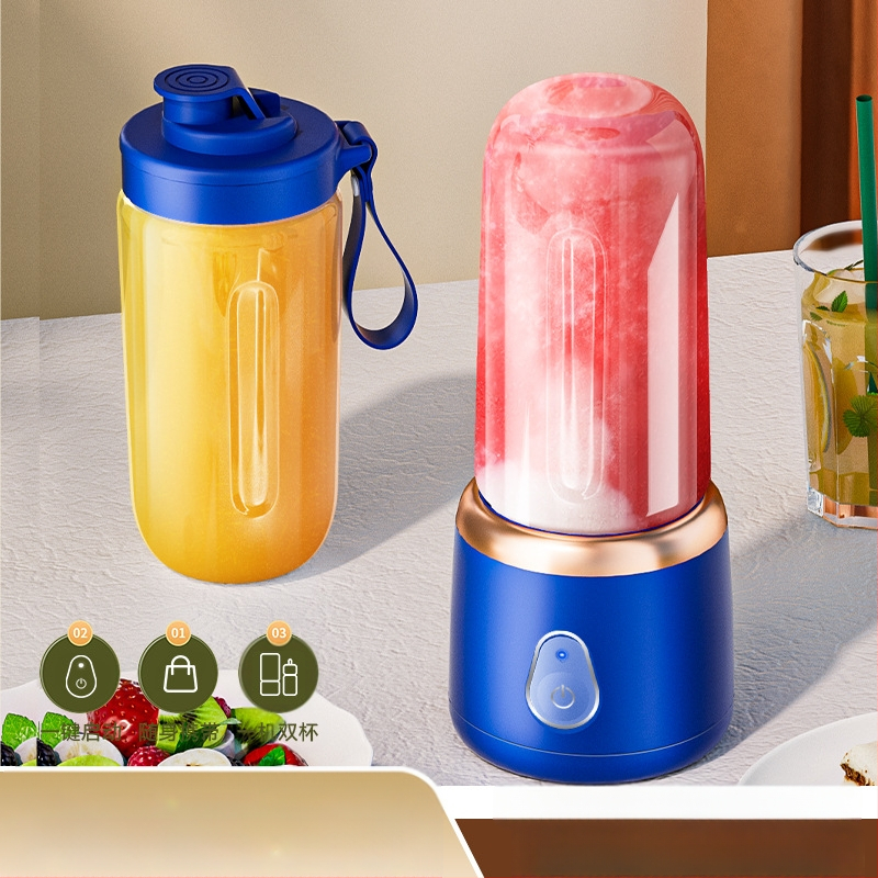 Elektrinė sulčiaspaudė su raišteliu, nešiojamas sulčių puodelis, mažas vaisių ir daržovių aparatas, maisto papildų maišytuvas, tarptautinės didmeninės dovanos