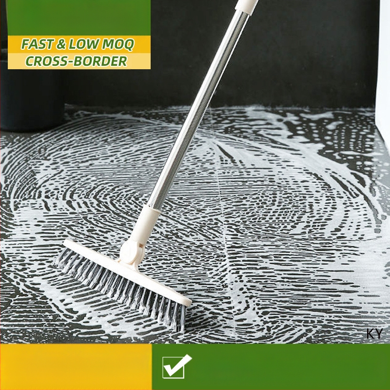 Pööratav kolmnurkse harjastega põrandahari, pika varrega põrandahari, vahedeta puhastushari vahede puhastamiseks, kõvade harjastega puhastushari