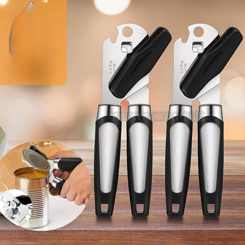 Amazon отварачка за консерви от неръждаема стомана за домашна кухня, мощна отварачка за капачки, отварачка за бутилки, спестяваща труд, нож за отварачка за консерви