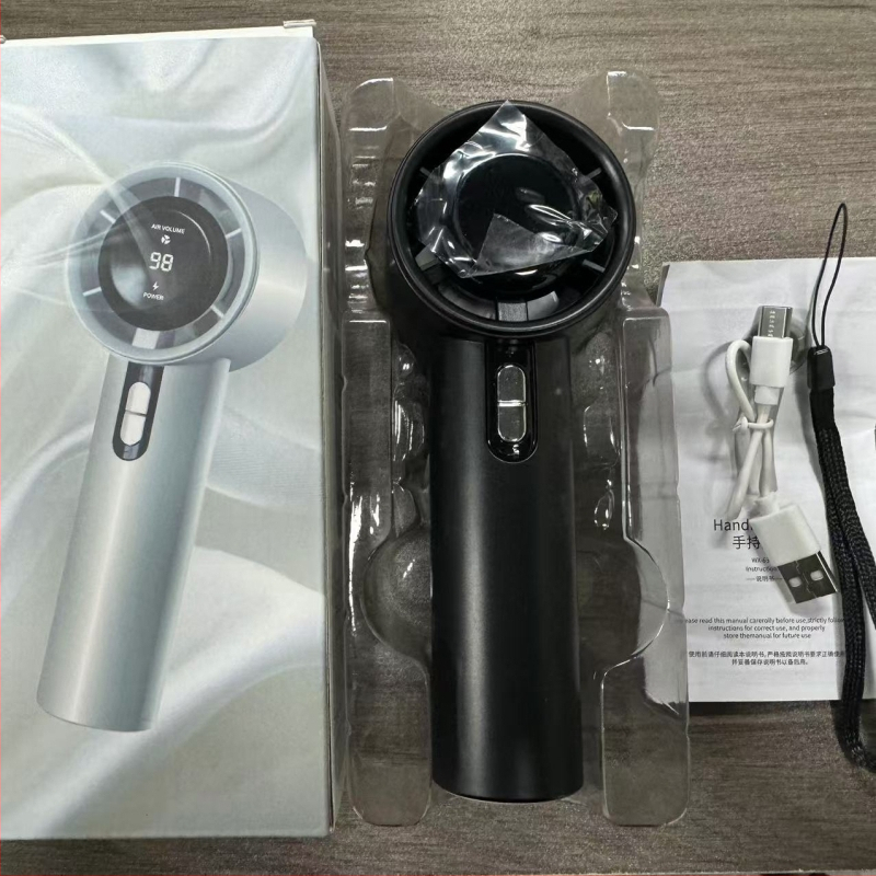 Új nagysebességű ventilátor, új termék, 100 sebességes, fokozatmentesen állítható szélsebesség, nagy kapacitású kültéri kézi ventilátor, Japán és Dél-Korea legkelendőbb terméke